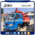 percussion type drilling rig, work with air compressor dth hammer